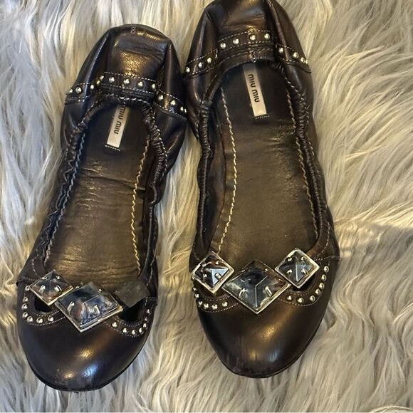 miu miu ballet flats size 38 - Picture 7 of 11